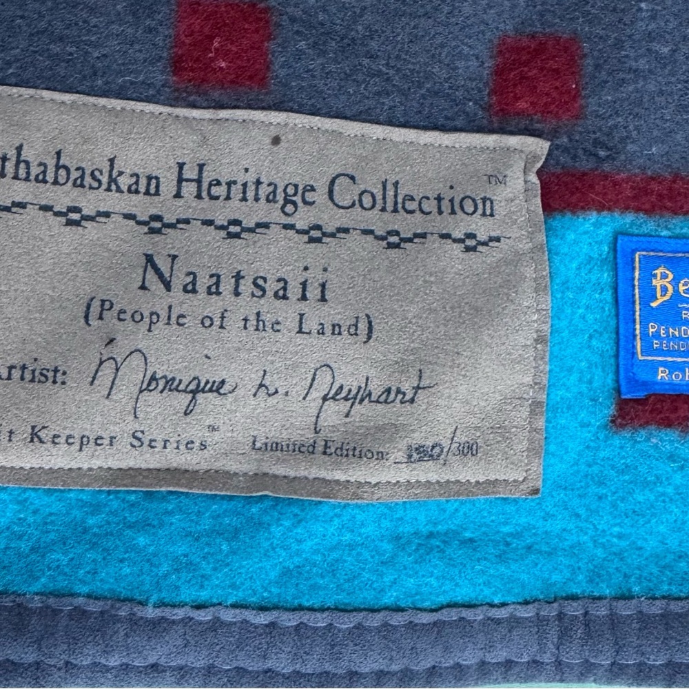 Pendleton Red, Gray, and Tan Wool Blanket